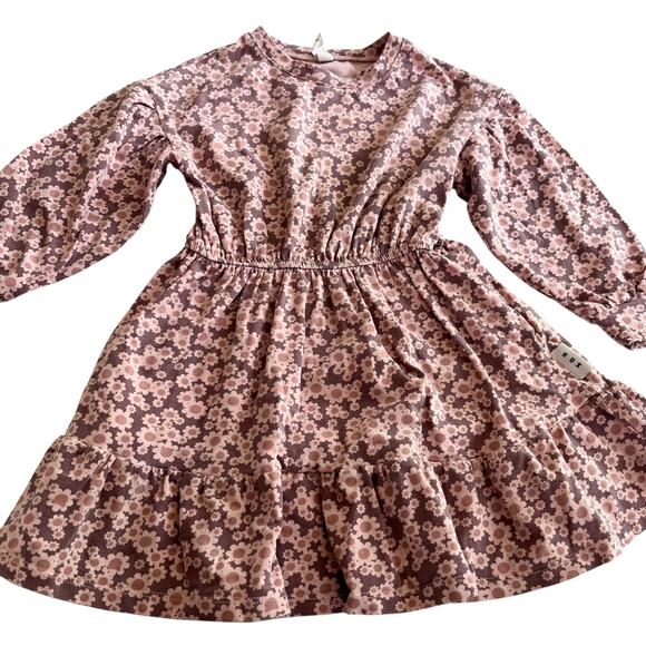 Huxbaby Girls Floral Organic Cotton Dress Size 3 - Picture 3 of 8